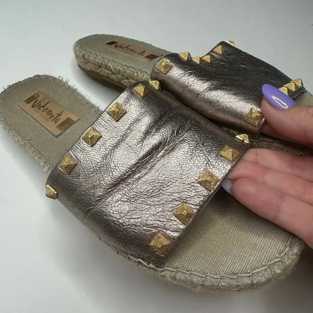 Vidorreta Leather Studded Sandals